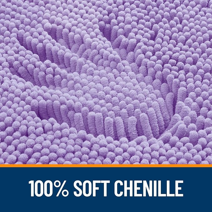 OLANLY Large Bathroom Rugs 70x46, Extra Soft Absorbent Chenille Bath Rugs