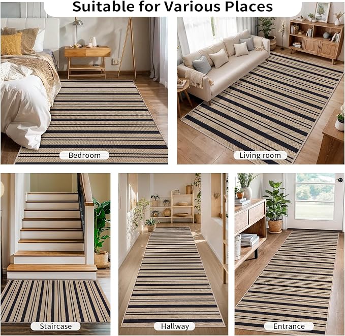 Tangsoo Stripe Easy Jute Rug 4x6