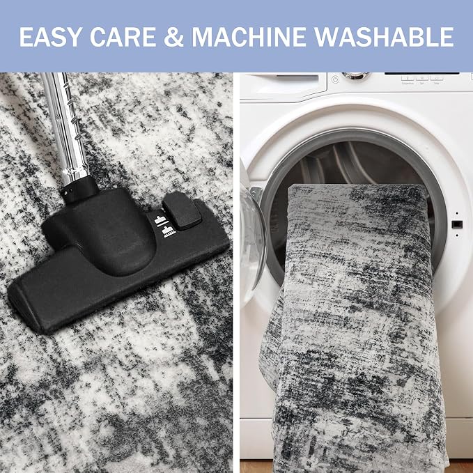 IOHOUZE Abstract Runner Rug 2x8 Ft Washable Runners