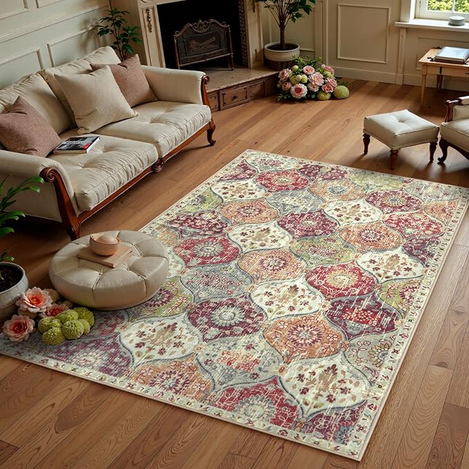 Lahome Moroccan Machine Washable Rugs