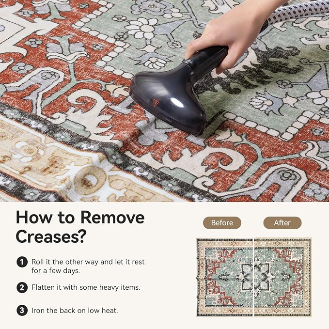 Lofus 9x12 Area Rugs for Living Room, Machine Washable Area Rug, Soft Large