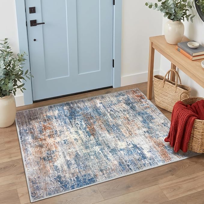 IOHOUZE Abstract Area Rug 3x4 Ft Washable Rugs