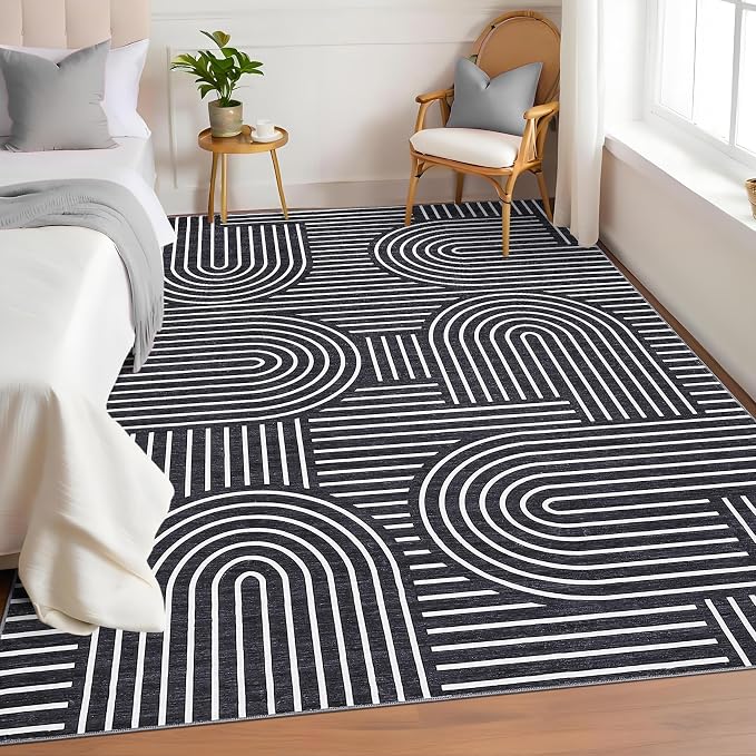 ROYHOME Washable Rug 4x6 Area Rugs