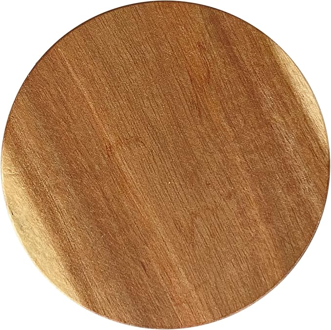 36 Pack Acacia Wood Drink Coasters, 3.68 Inch Round Wooden Acacia Wood Cup