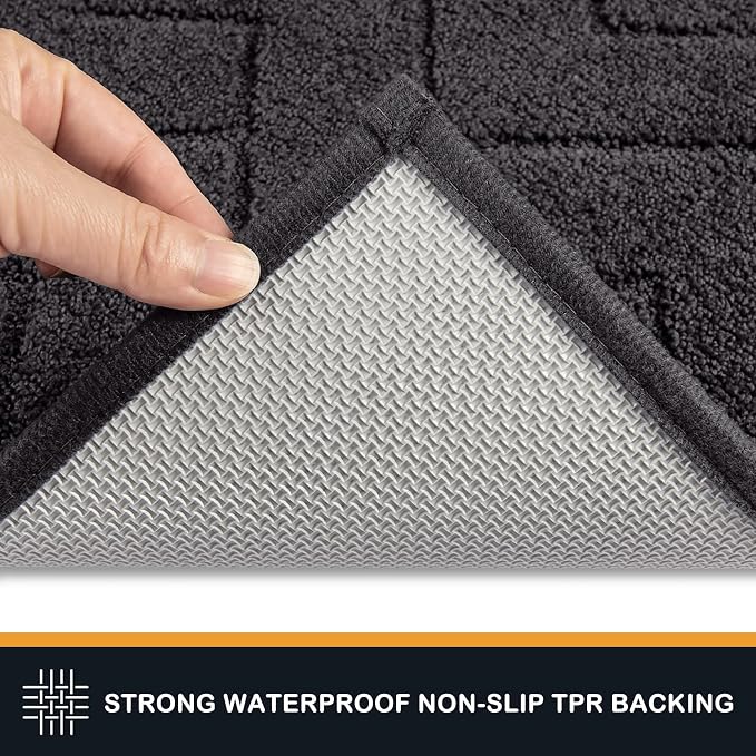 PURRUGS Dirt Trapping Door Mat 20" x 31.5", Non-Slip Machine Washable Entry Rug