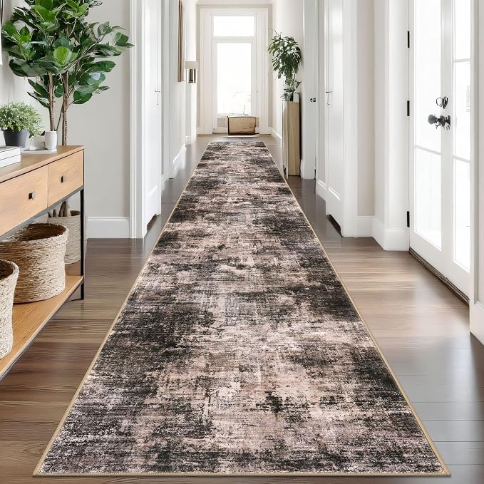 IOHOUZE Abstract Runner Rug 3x18 Ft Washable Runners