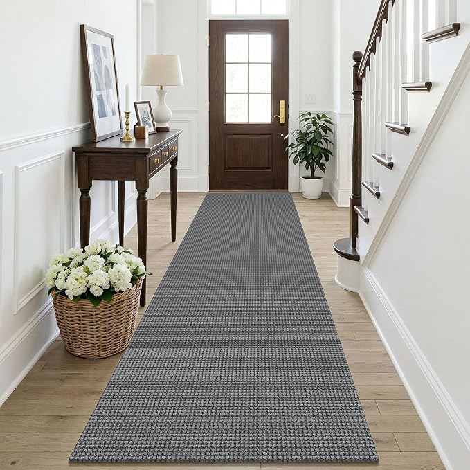 KOZYFLY Cotton Runners Rugs for Hallway 3x10, Wide Washable Runner Rug