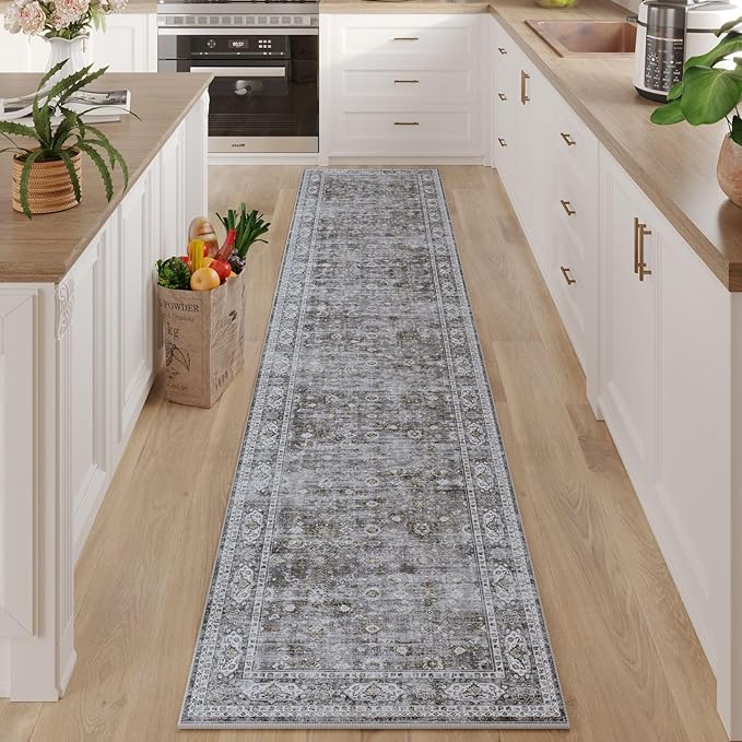Rugcomf Washable Kitchen Runner 2'7"x12'