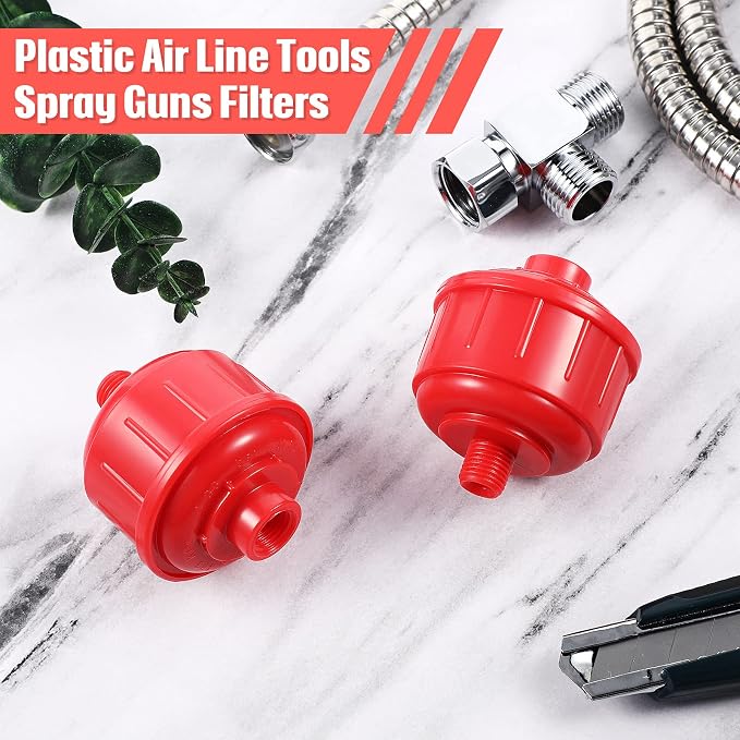 4 Pieces Disposable Mini Air Water Filters Disposable Spray Gun Filter