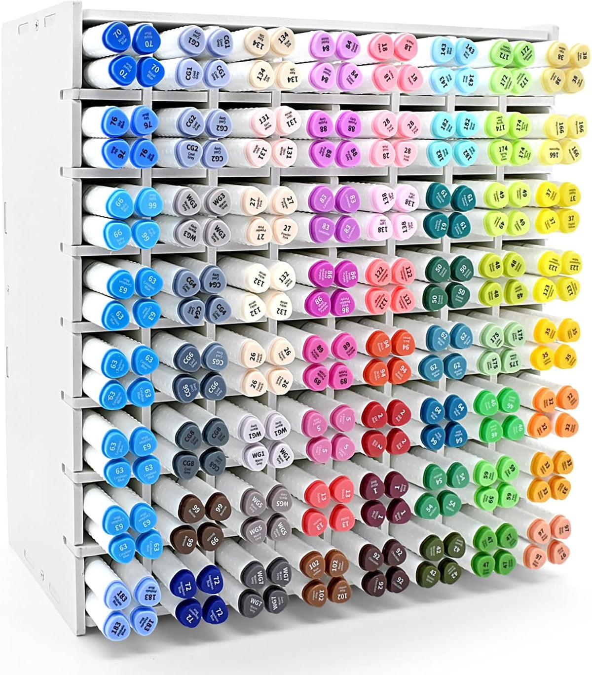Marker Organizer for 256 Markers, Desktop Art Supply Storage Holder