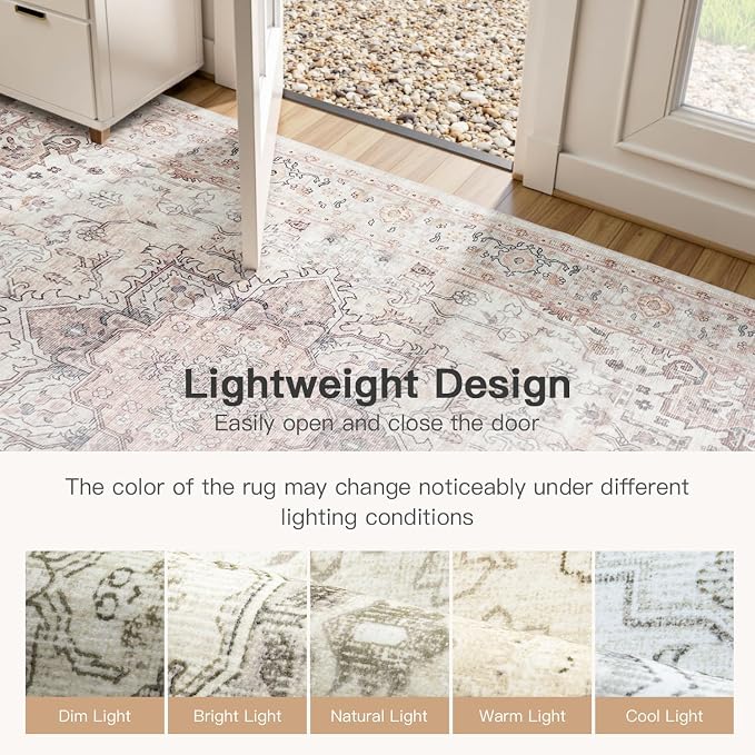 Lofus 6x9 Area Rugs for Living Room, Washable Area Rug, Rugs for Bedroom