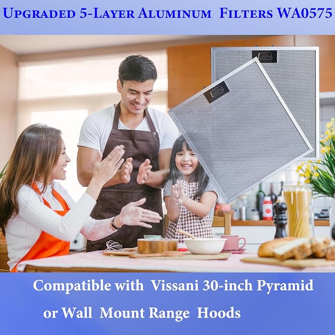 2-Pack Upgraded WA0575 Range Hood Filters Replacement