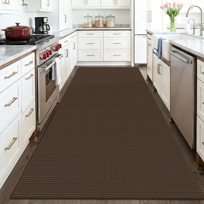 KOZYFLY Washable 4x6 Entry Woven Area Rug, Braided Throw Rugs