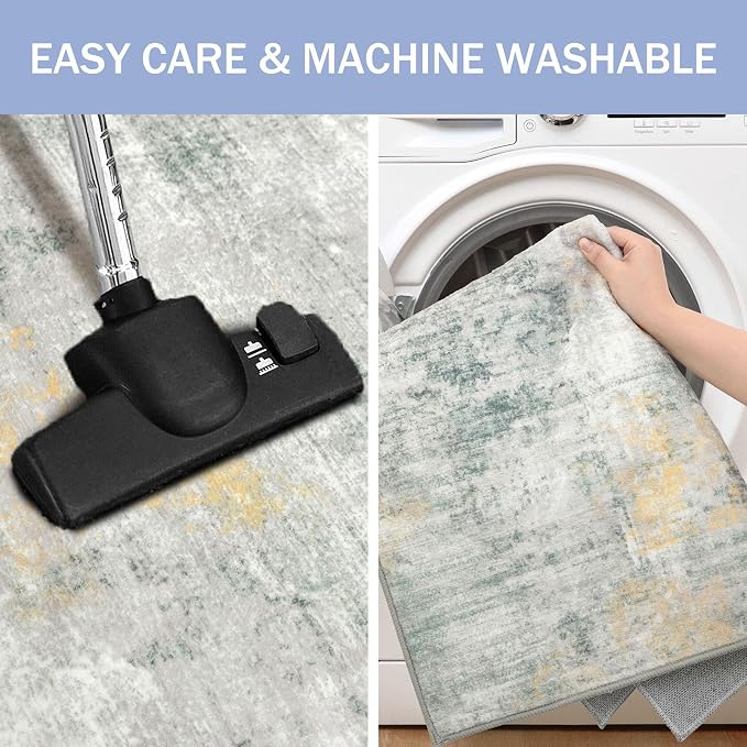 IOHOUZE Small Abstract Area Rug 2x3 Ft Entryway Rugs Washable Door Mat Indoor