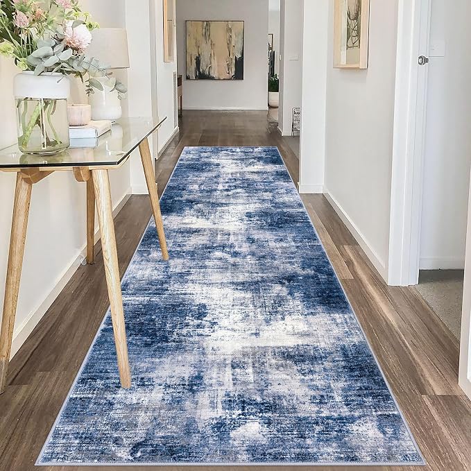 IOHOUZE Abstract Runner Rug 3x10 Ft Washable Runners