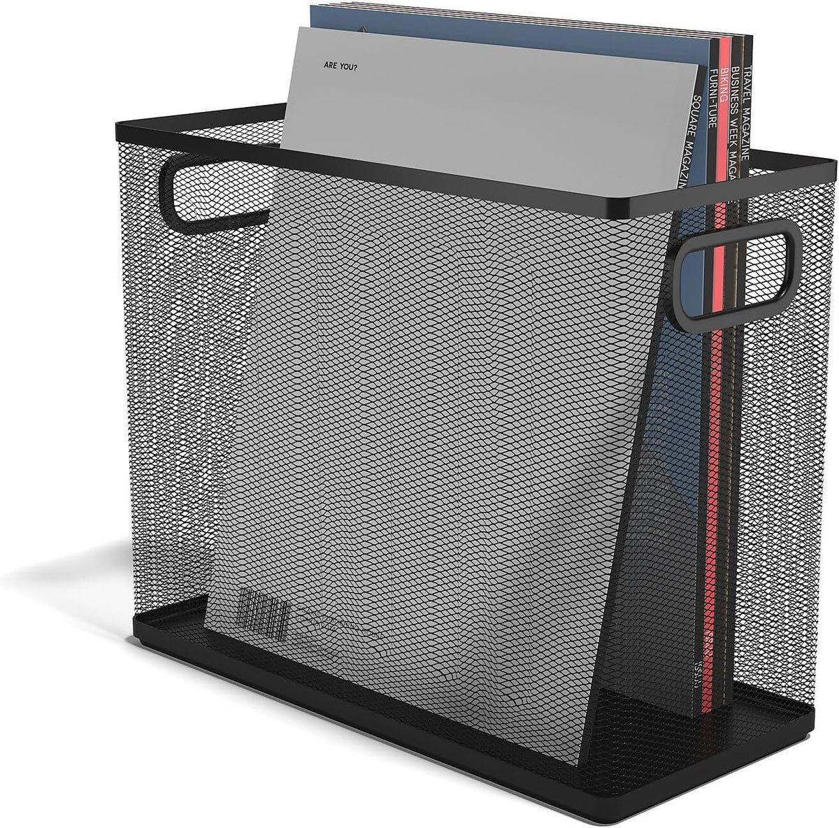 TRU RED Wire Mesh File Organizer, Matte Black, 2-Pack