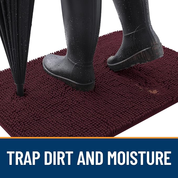 OLANLY Dog Door Mat for Muddy Paws 30x17, Absorbs Moisture and Dirt, Absorbent