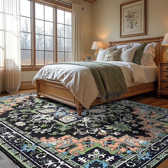 Lofus 9x12 Area Rugs for Living Room, Machine Washable Area Rug, Soft Large