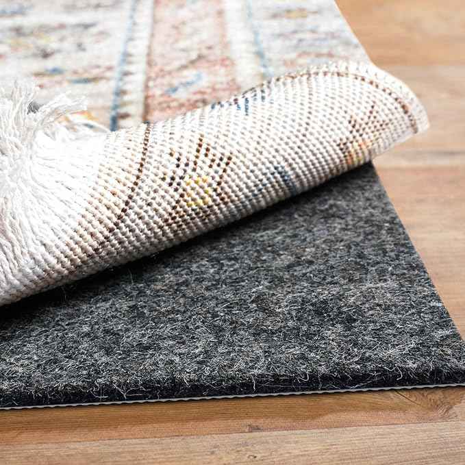 BAGAIL Felt and Natural Rubber Backing Rug Pads 1/8” Thick, 5 x 7 Ft Non Slip