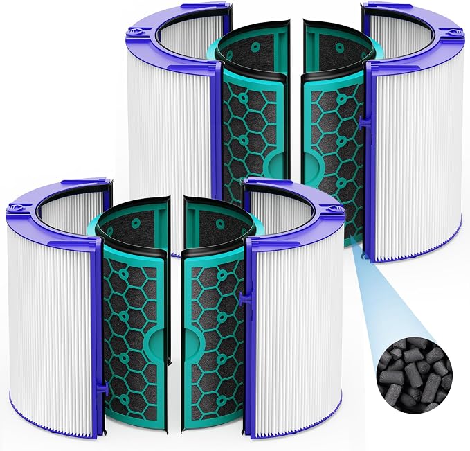 2 Pack TP04 Replacement Filter for Dyson TP04 HP04 DP04 TP05 DP05 Air Purifier
