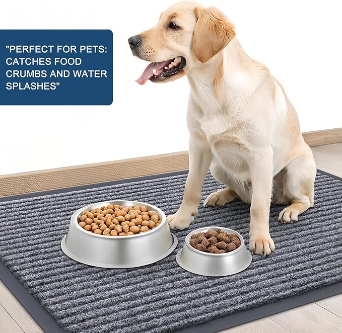 OLANLY Front Door Mat Indoor Outdoor Entrance, Waterproof Heavy Duty Doormat