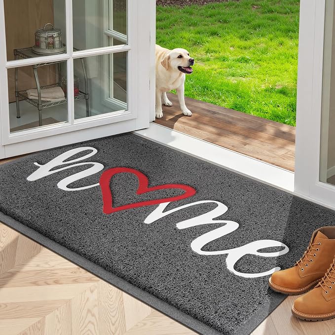 StepLively Door Mat Home Welcome Mats Outdoor and Indoor, Heavy-Duty