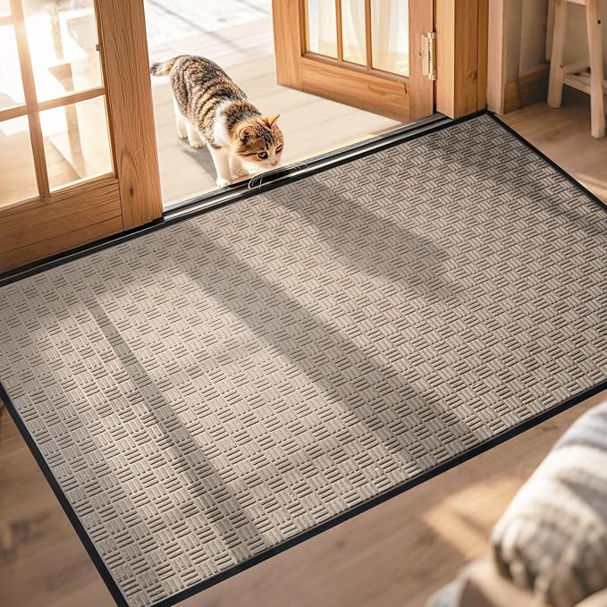 Mibao Front Door Mat, Heavy Duty Durable Welcome Mat