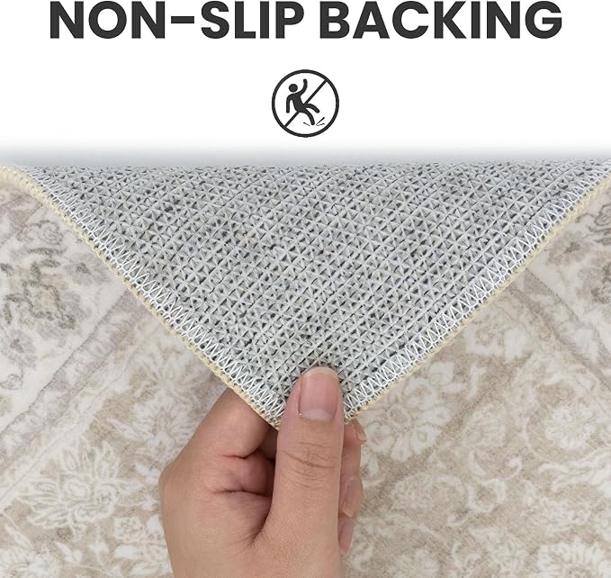SIILOOM 2x3 Washable Rug Soft Area Rug