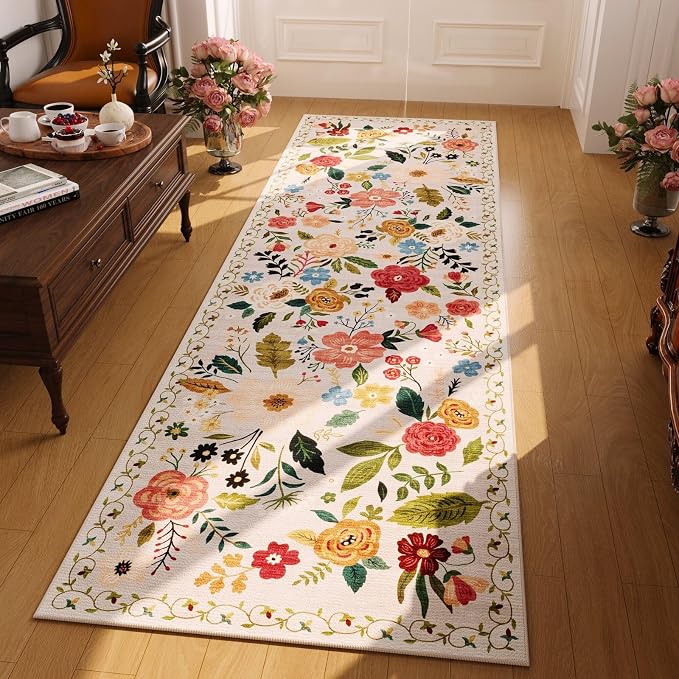 Rugcomf Washable Kitchen Runner 2'7"x12'