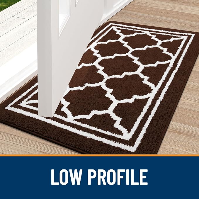 Buganda Indoor Door Mat, Dirt-Resistant and Absorbent Doormat, Low Profile