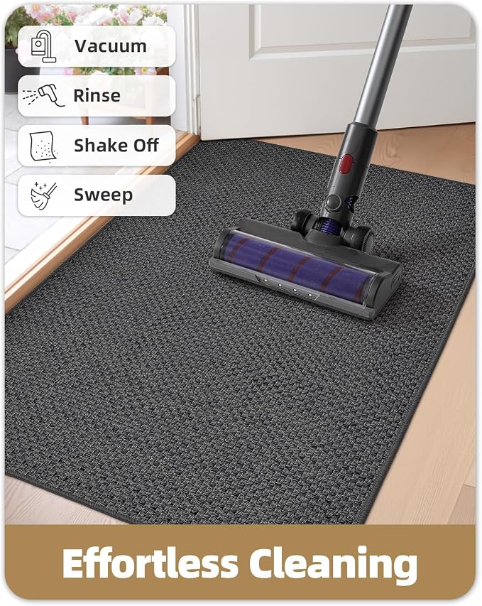 Color&Geometry Ultra-Thin Indoor Door Mat, Washable Doormat