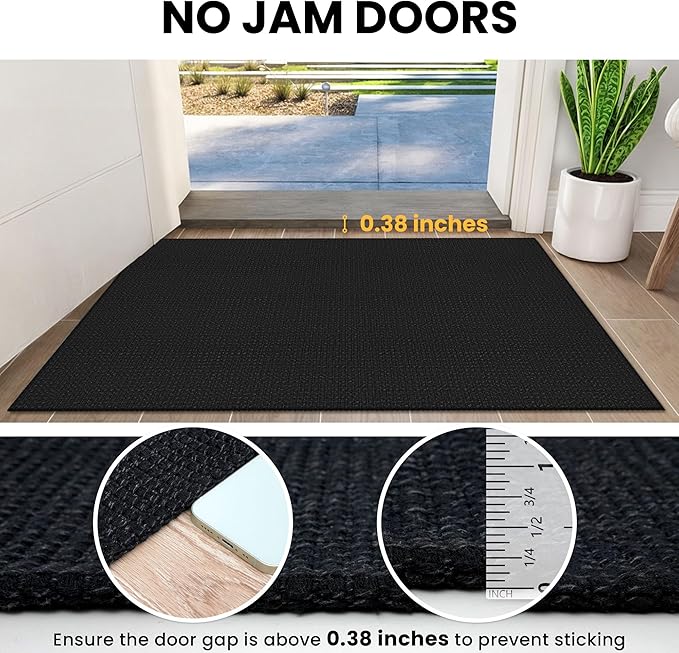 IOHOUZE Small Area Rug 2x3 Washable Woven Rugs
