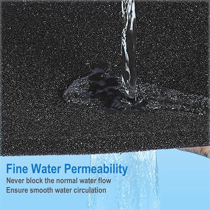 AQUANEAT Aquarium Bio Sponge Filter Media Pad 36" x 12" x 1" / 72" x 12" x 1"