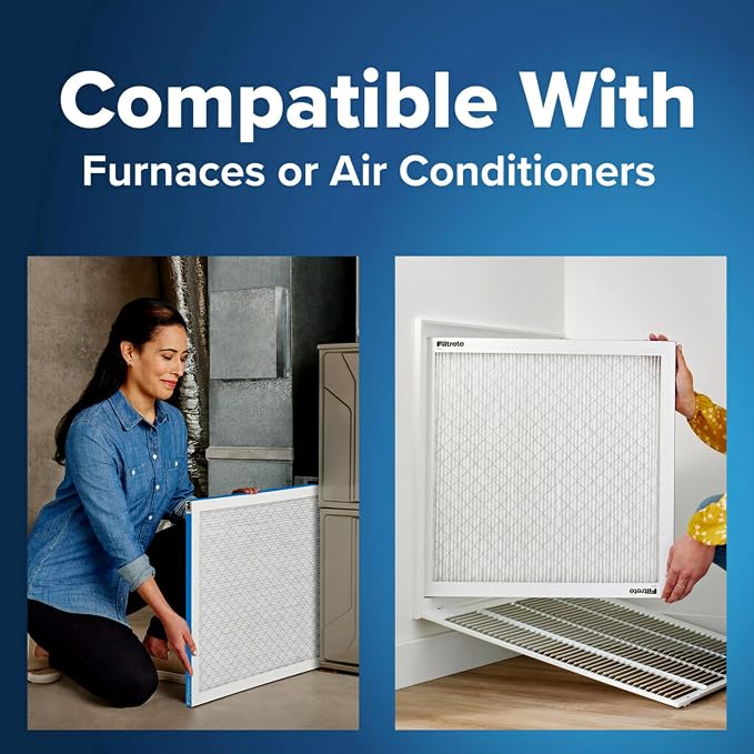 Filtrete 24x24x1 AC Furnace Air Filter, MERV 13, MPR 1900, Premium Allergen