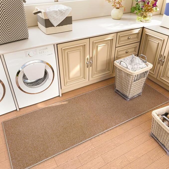 AREDO Door mat with Non Slip Rubber Backing, Washable Soft Floor Carpet