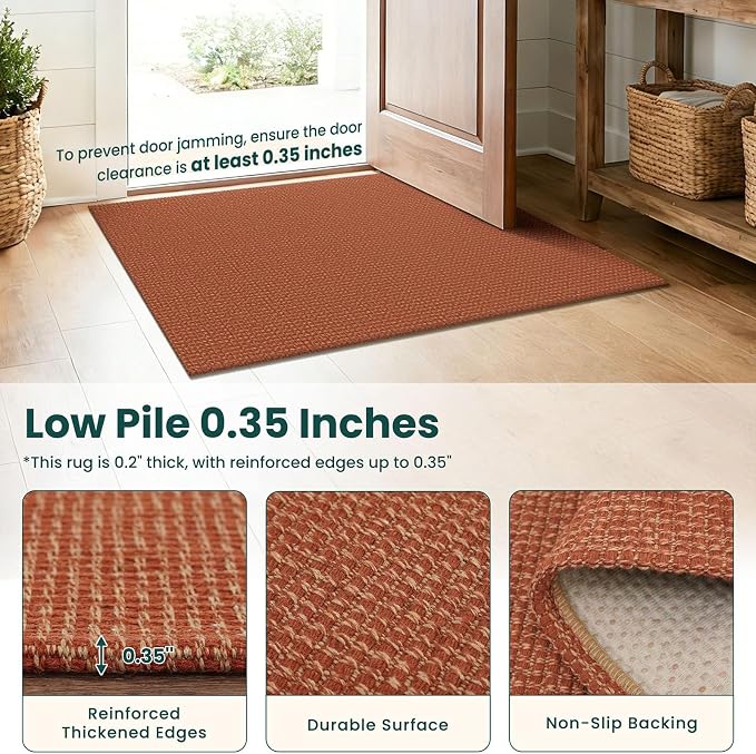 KOZYFLY Orange 3x20 Runners Rugs