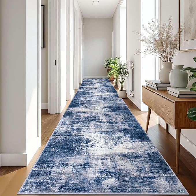 IOHOUZE Abstract Runner Rug 3x18 Ft Washable Runners