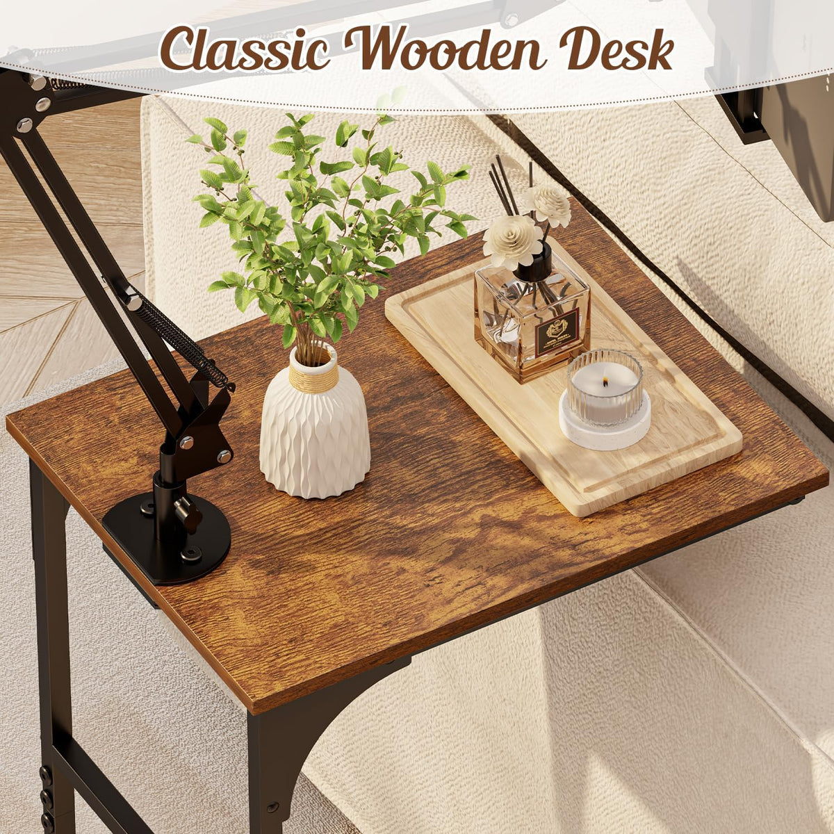 Floor Kindle Phone Tablet Stand with End Table for Overhead Bed,Counch
