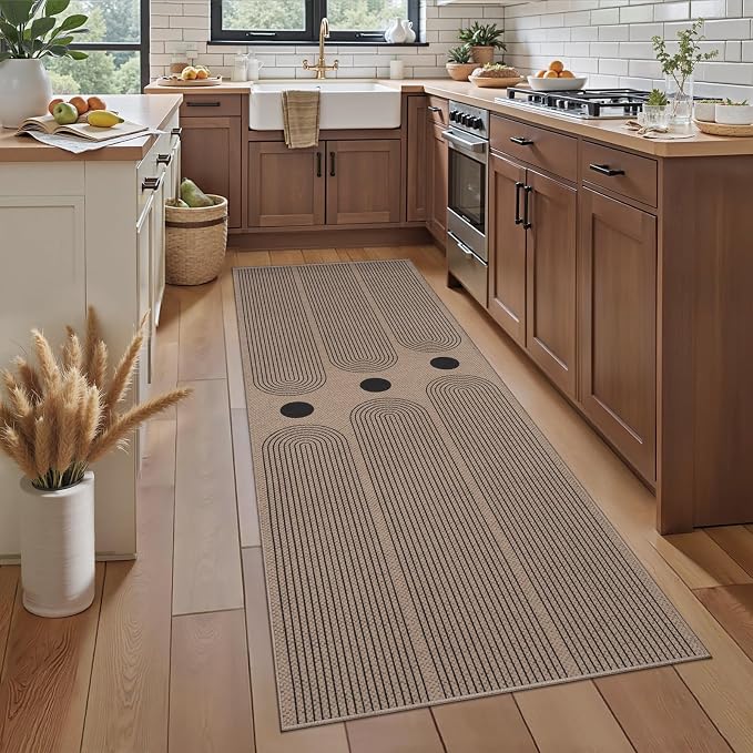 Tangsoo Rainbow Easy Jute Rug 2x6 Washable Runner