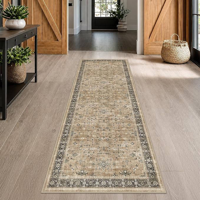 Washable Natural Sage 2x10 Entryway Long Runners