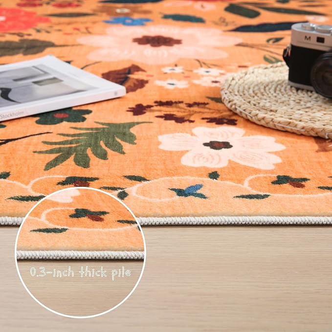 Rugcomf Runner Rug for Kitchen Rug Non Slip 2'x 6' Washable Rugs