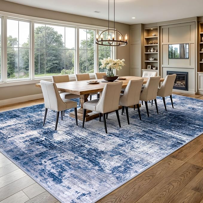 IOHOUZE Abstract Area Rugs 9x12 Ft Washable Large Rugs
