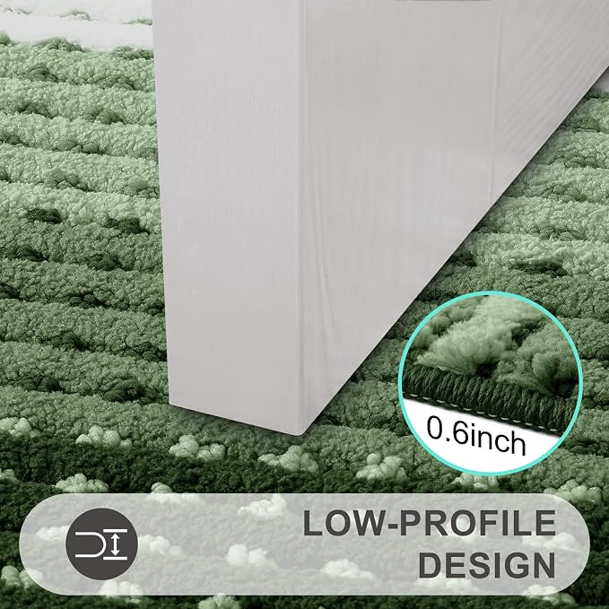 Kitinjoy Indoor Outdoor Door Mat, 71x24 Non-Slip Absorbent Dirt Trapper