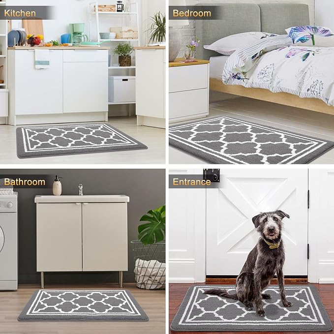 Buganda Long Indoor Door Mat, Dirt-Resistant and Absorbent Doormat, Low Profile