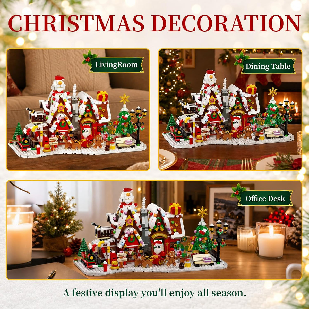 Advent Calendar 2026 Gingerbread House Building Blocks Set