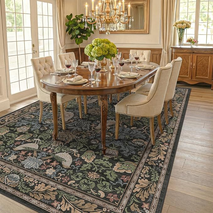 Hazo Haus Washable Living Room Rug 7x9