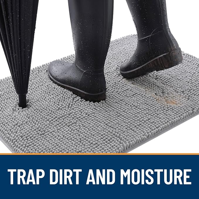 OLANLY Dog Door Mat for Muddy Paws 47x17, Absorbs Moisture and Dirt, Absorbent