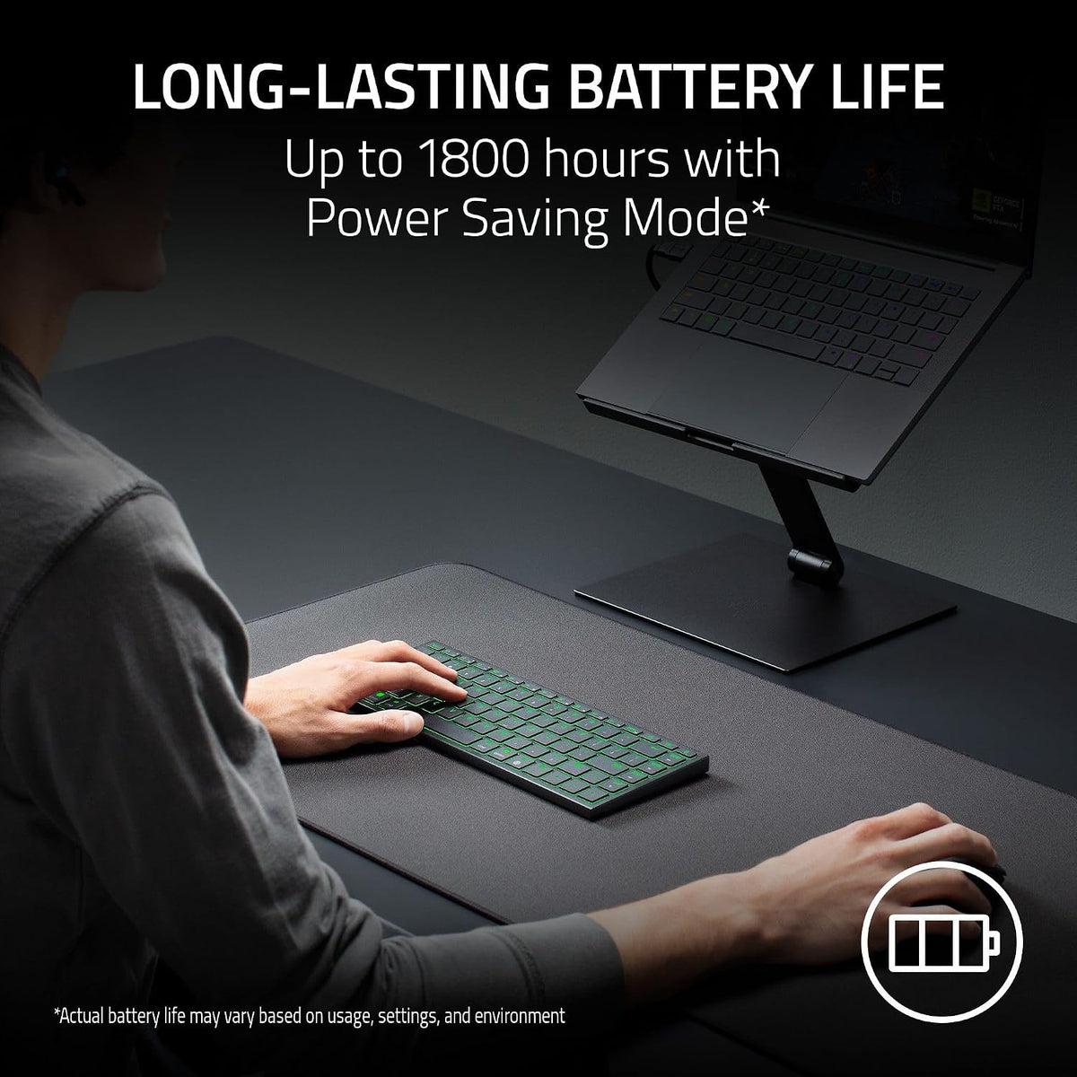 Razer Joro Wireless Gaming Keyboard, Portable Compact 75%, Low Profile Keys