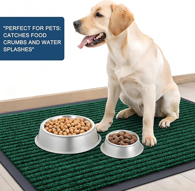 OLANLY Front Door Mat Indoor Outdoor Entrance, Waterproof Heavy Duty Doormat