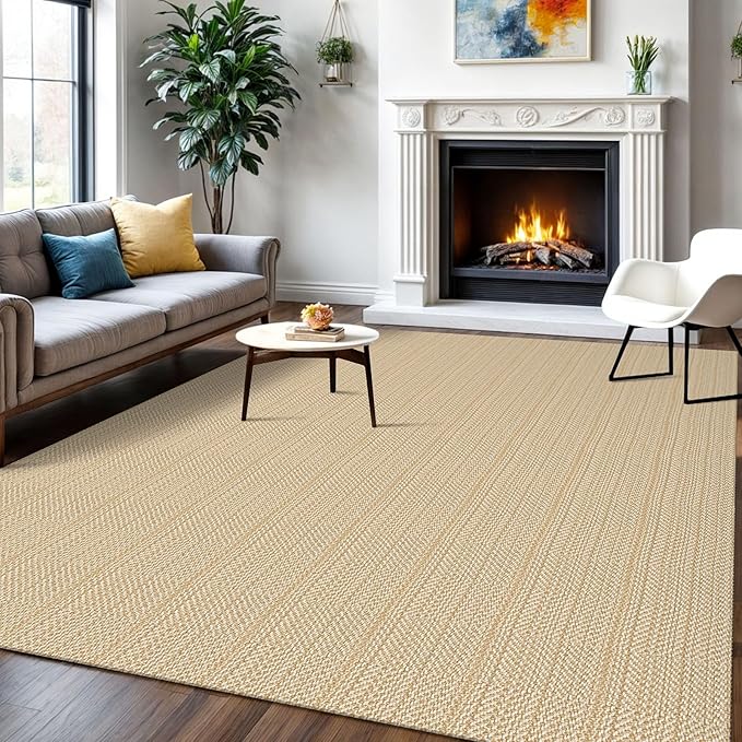 IOHOUZE Washable Area Rug 6x9 Non Slip Rubber Backed Rugs